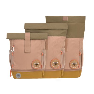LÄSSIG - Kindergartenrucksack Rolltop - nature hazelnut (rose) – Bild 2