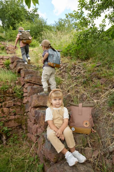 LÄSSIG - Kindergartenrucksack Rolltop - nature hazelnut (rose) – Bild 3