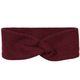 DISANA – Stirnband aus Walk – cassis (rot)