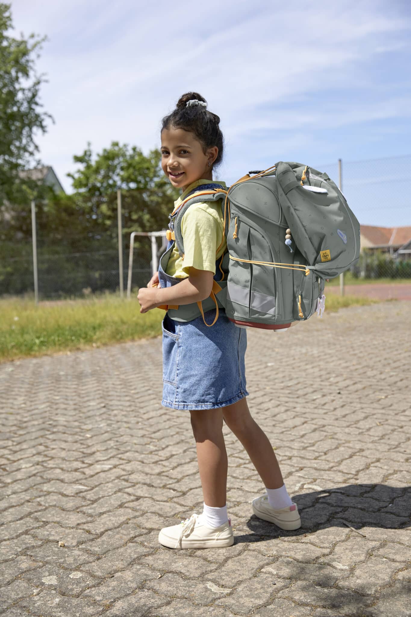 Boxy Lässig Schulranzen grün Schultasche Schulrucksack Schulanfang KleinerWald
