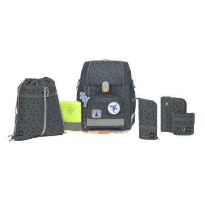 Boxy Lässig Schulranzen grün Schultasche Schulrucksack Schulanfang KleinerWald