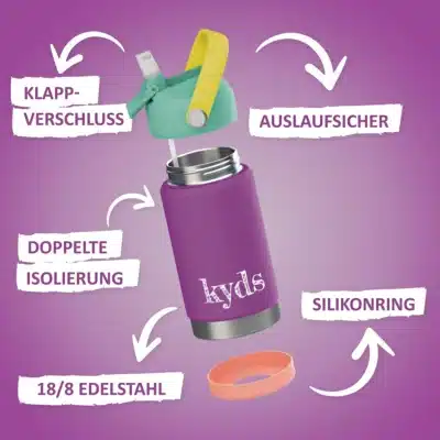KleinerWald Waldkindergarten Trinkflasche Thermosflasche Isolierflasche KYDS