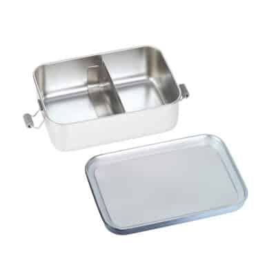 LÄSSIG - Brotdose | Lunchbox - Edelstahl - Unique - blau – Bild 2