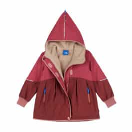 finkid – AINA MUKKA – Winterjacke mit Teddyfutter – berry/peach