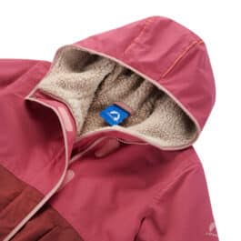 finkid – AINA MUKKA – Winterjacke mit Teddyfutter – berry/peach