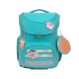 LÄSSIG – SLIM SCHULRANZEN Set 7-teilig – unique türkis